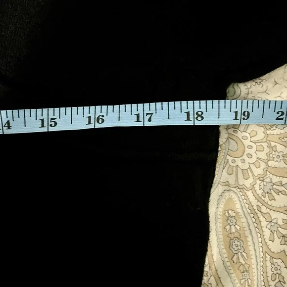 J.JILL PureJill Petite Med Cotton Cashmere Blend Faux Wrap Sweater Dress Black - Picture 11 of 13